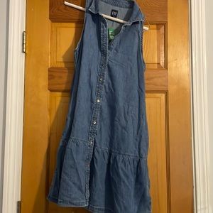 NWT Gap sleeveless denim dress size medium